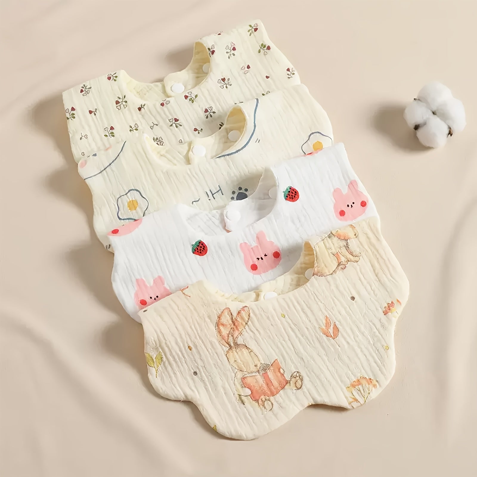 Водонепроницаемые нагрудники для кормления из хлопчатобумажной марли, идеальный подарок на Рождество, Хэллоуин, День благодарения, Новый год или День святого Валентина.