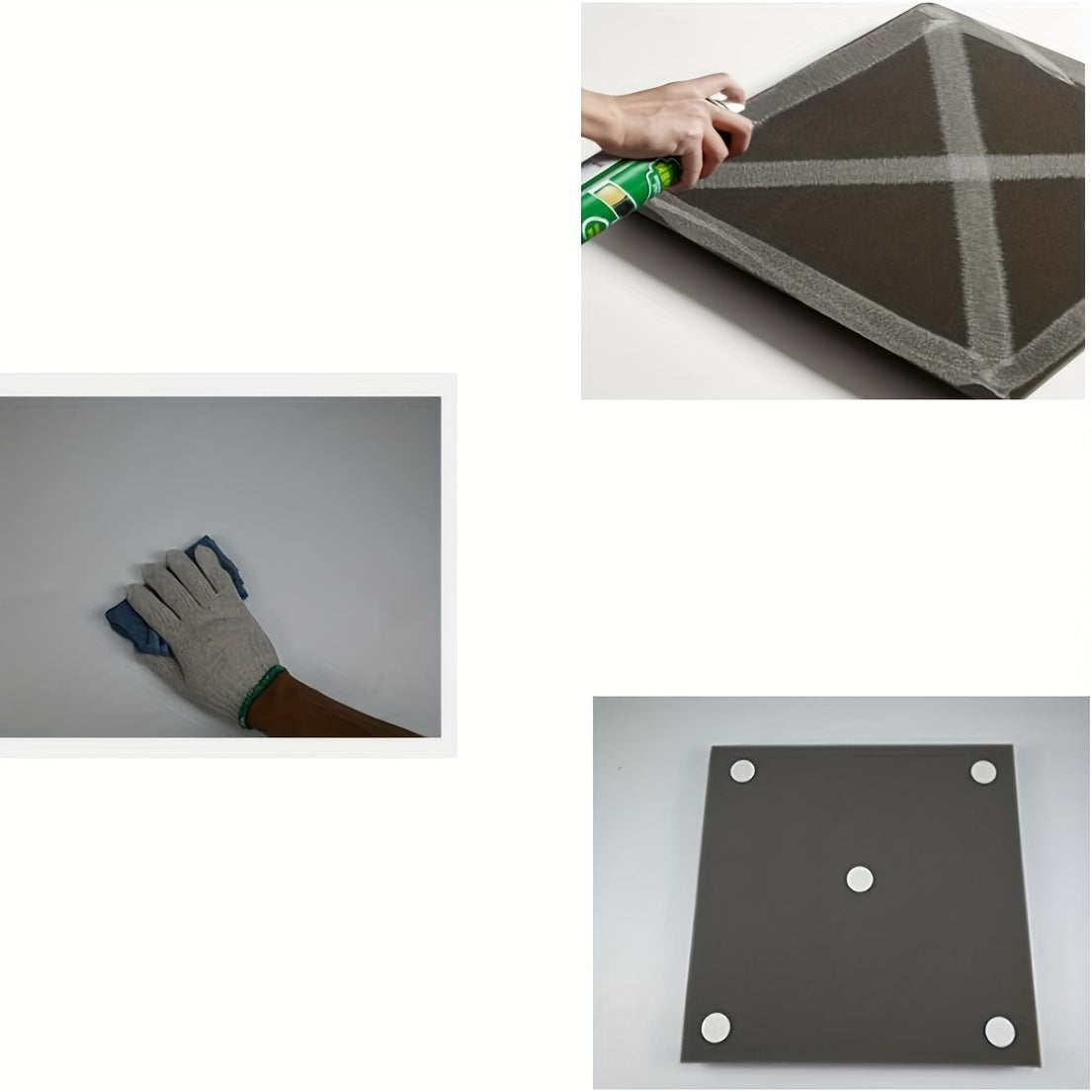 Black and Purple Acoustic Foam Panels 12x12 Inches Sound Absorbing Wall Panels with Adhesive Tape for Studios