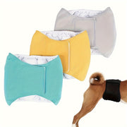 Washable Reusable Dog Belly Band Diapers for Male Dogs Leakproof with Magic Tape