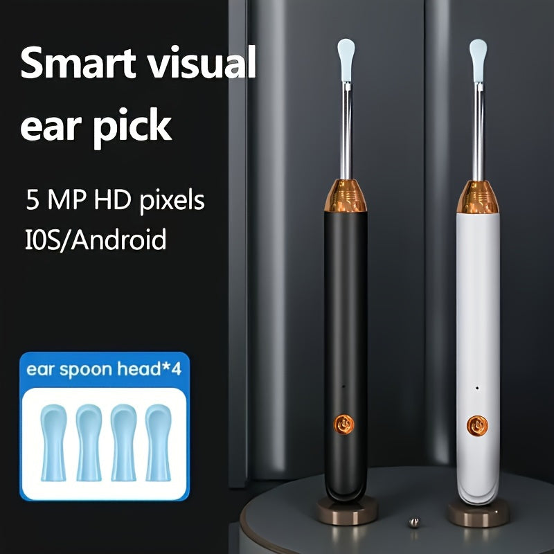 8 Piece Ear Wax Removal Kit with Camera Light and 6 Ear Spoons