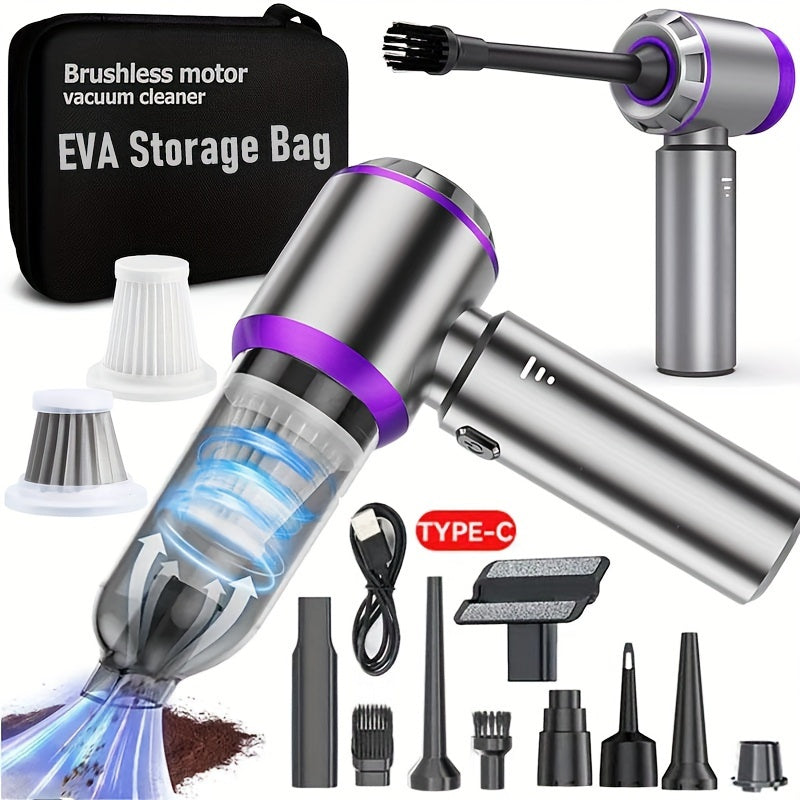 Aspiradora inalámbrica de mano portátil con alta succión y filtros