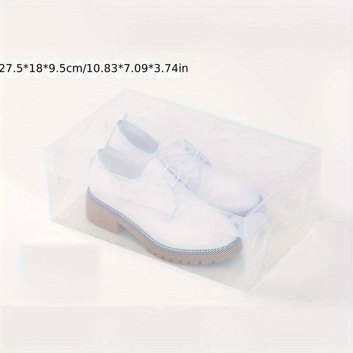 20-Pack Stackable Clear Plastic Shoe Storage Boxes with Flip Top Closure for Men and Women