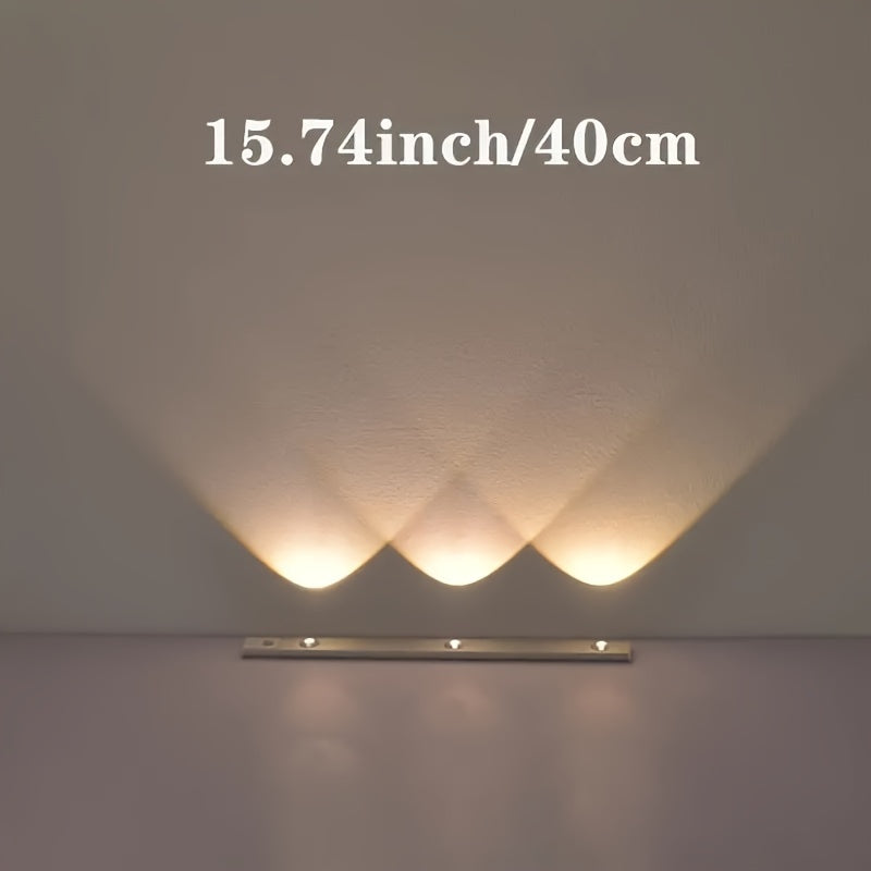 Wall-Mounted Smart LED Motion Sensor Light with USB Port Rechargeable Lithium Polymer Warm Eye Protection