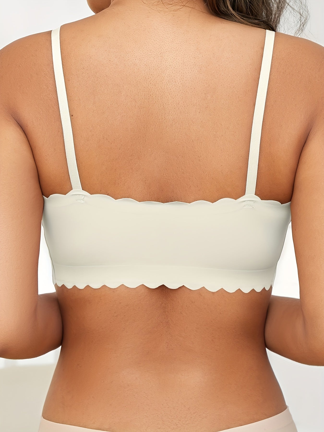 Women's Plus Size Sports Bra Wire-Free Adjustable Straps Solid Color