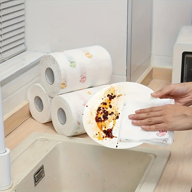 200 Reusable Washable Non-Woven Polyester Cleaning Cloths Multi-Purpose Kitchen Bathroom Towels