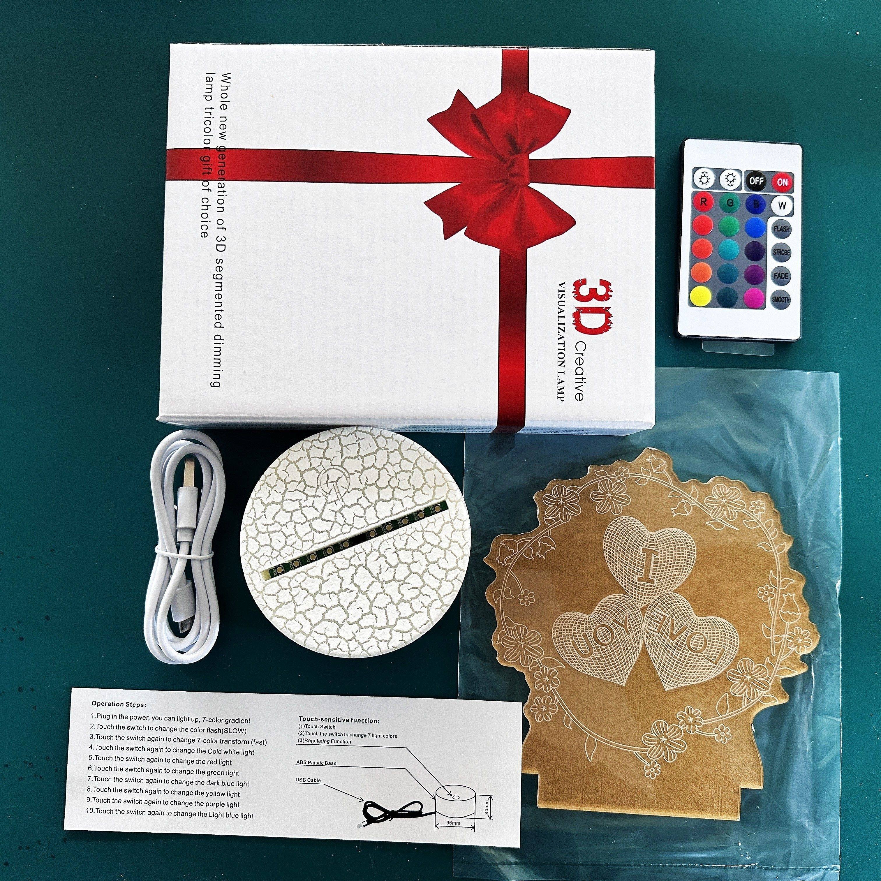 3D LED Light Art Decor for Festivals and Gifts