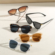 1-3 ta ayollar uchun zamonaviy bohem uslubidagi mushuk ko'zli ramkali ko'zoynaklar to'plami, kundalik norasmiy kiyim uchun mukammal.