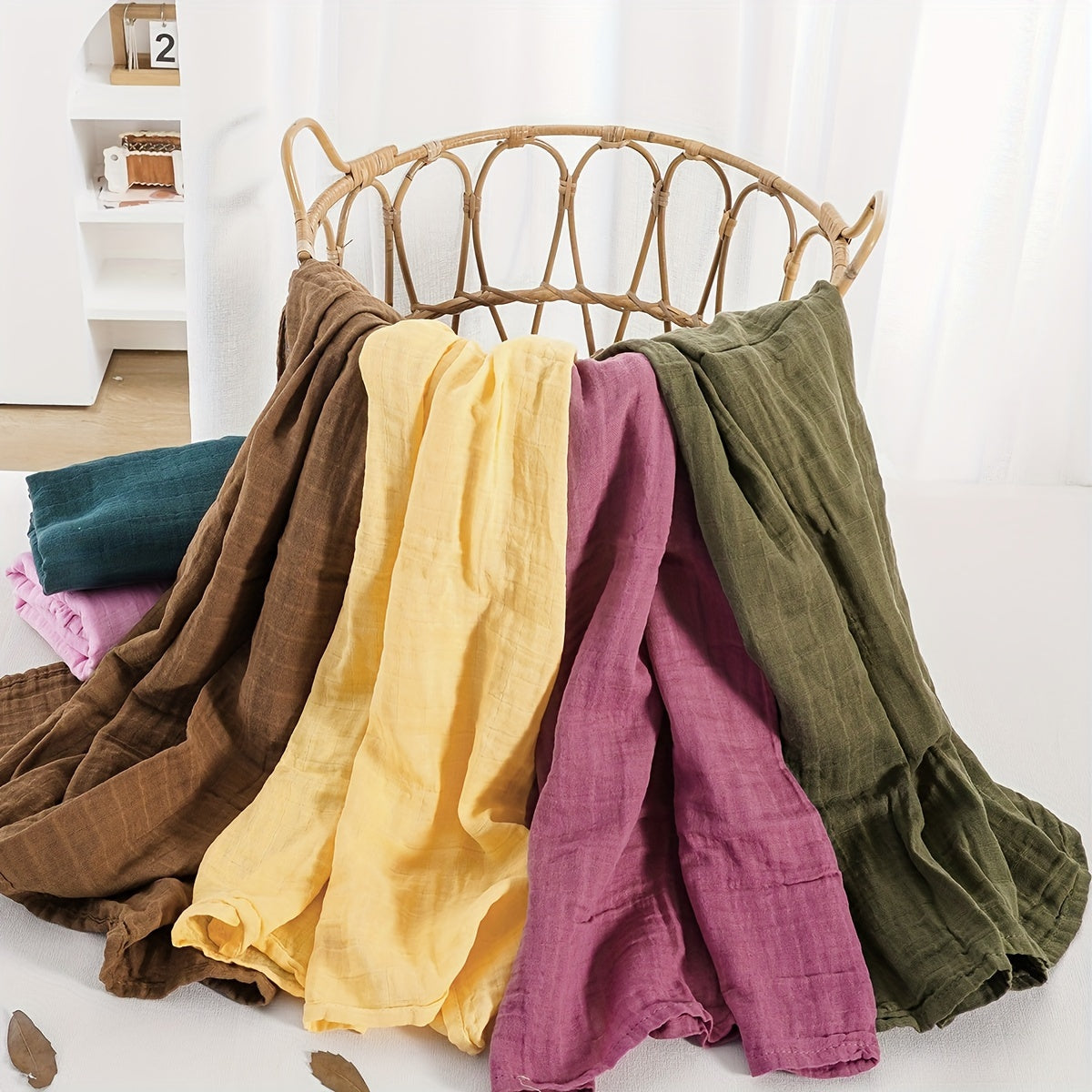 Yangi tug'ilganlar uchun ultra yumshoq, qulay va barcha mavsumlarga mos bolalar muslin bo'lagi