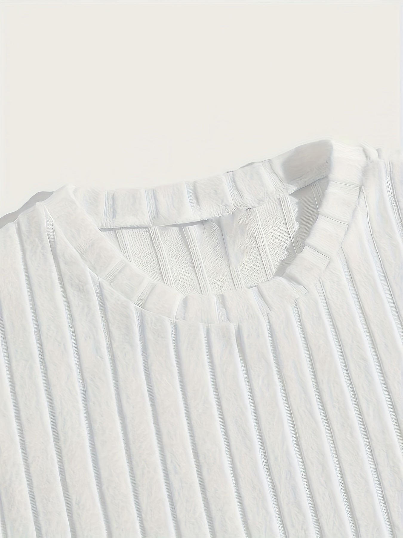 4-to'plam erkaklar uchun kundalik ribbed futbolkalar Polyester Elastane Crew Neck qisqa qo'l bilan ko'p rangli