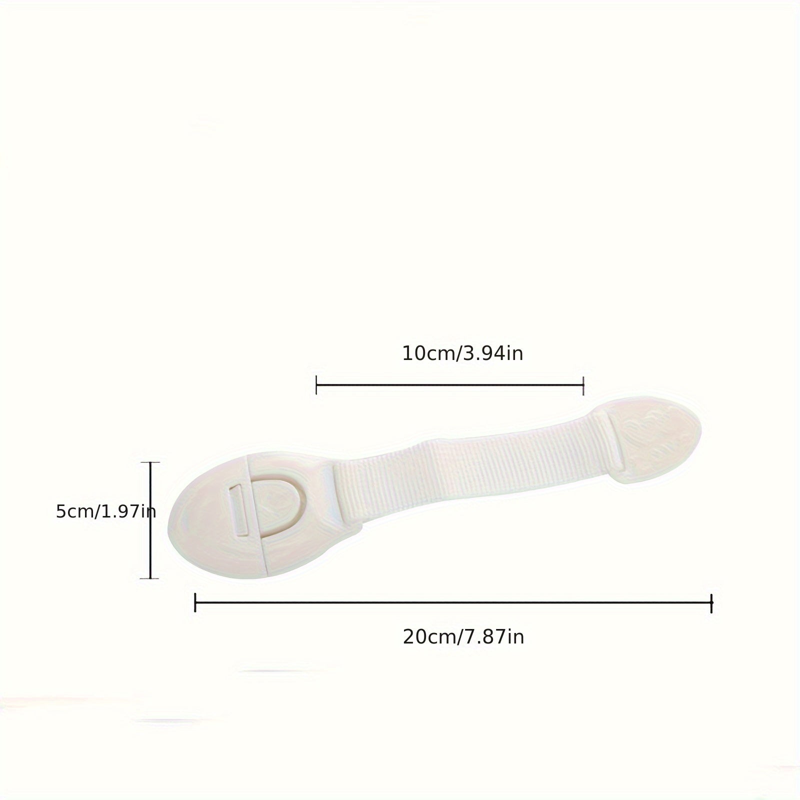 Child Safety Locks 6 Pack Non-Toxic Fabric Straps for Cabinets Drawers Toilets Refrigerator White Brown Black