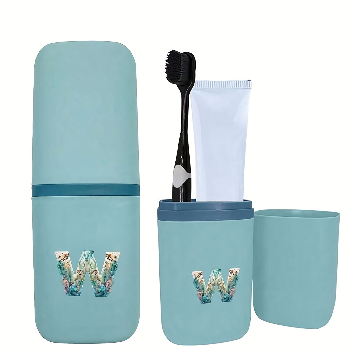 Tish cho'tkasi tutqichlari to'plami hammom aksessuarlari sayohat uchun suv o'tkazmaydigan saqlash qutisi