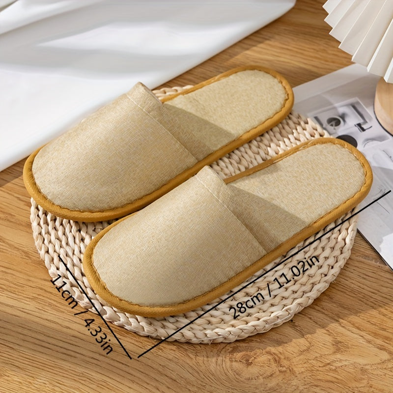 Disposable Boro Headband Edge Covering Visitor Party Camping Hotel Travel Slippers