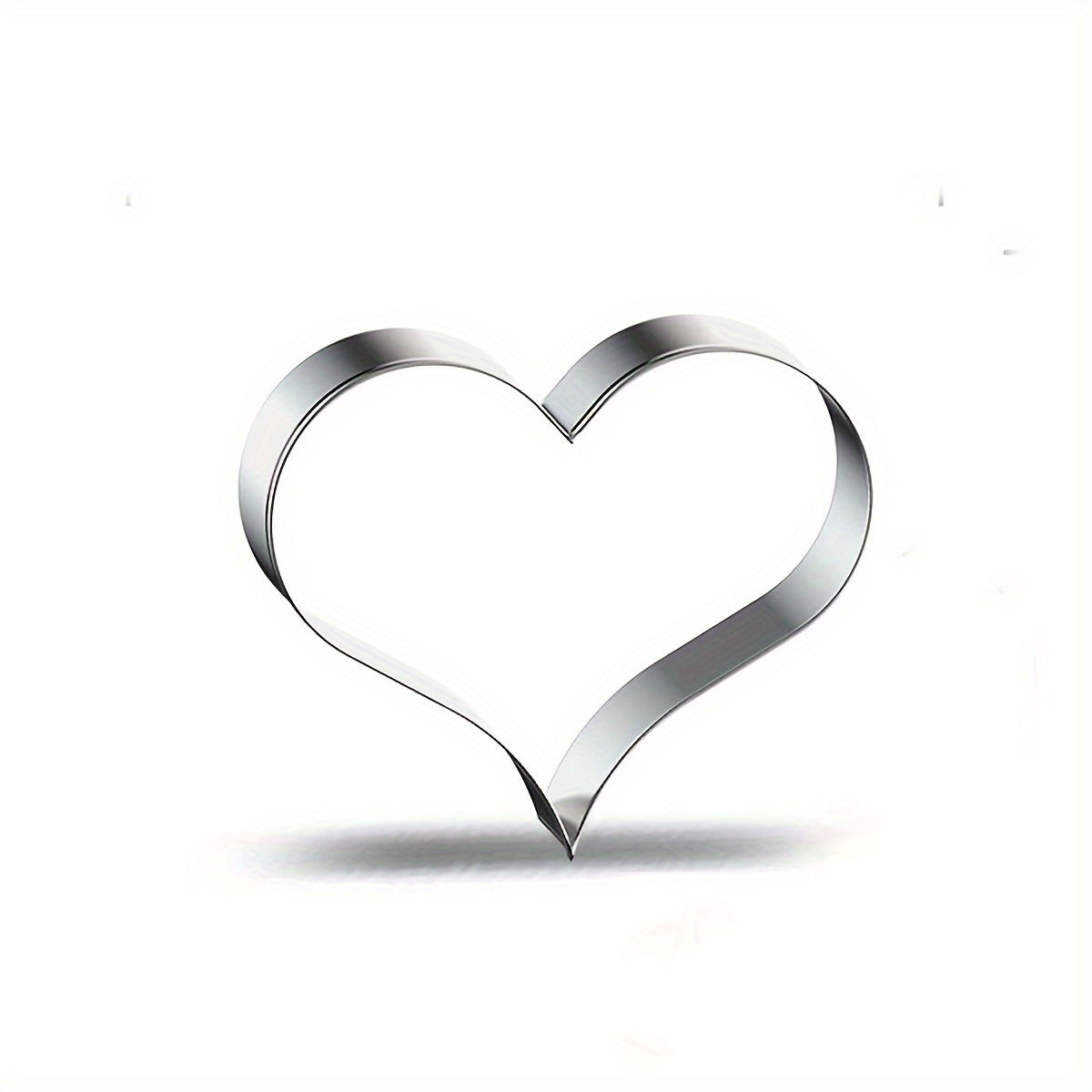 Heart-Shaped Stainless Steel Cookie Cutter for Baking and Cookies 1 Piece