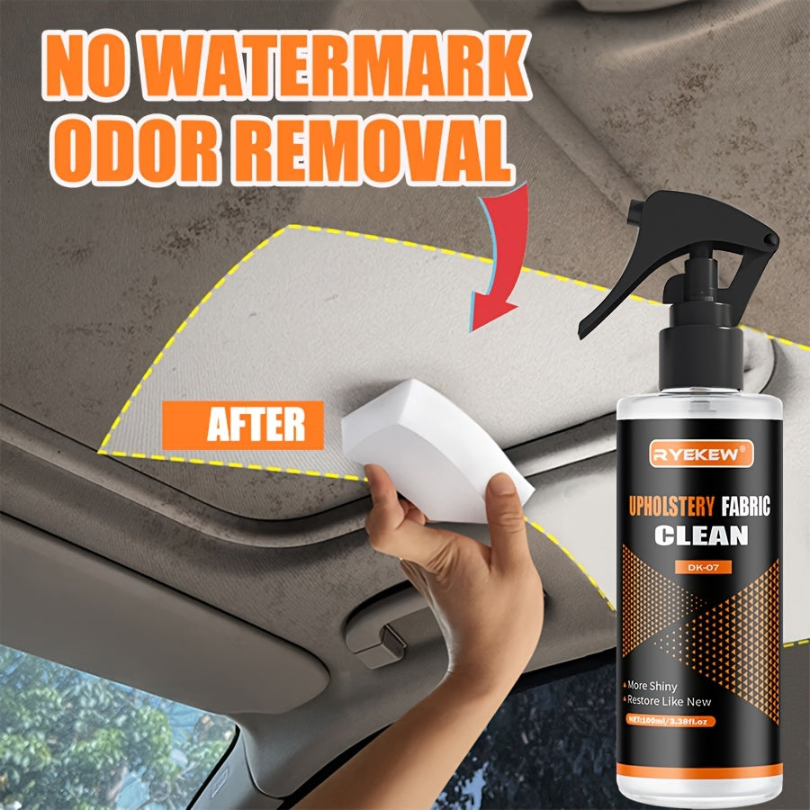 Multifunctional Car Interior Cleaning Kit with Sponge and Decontamination Spray