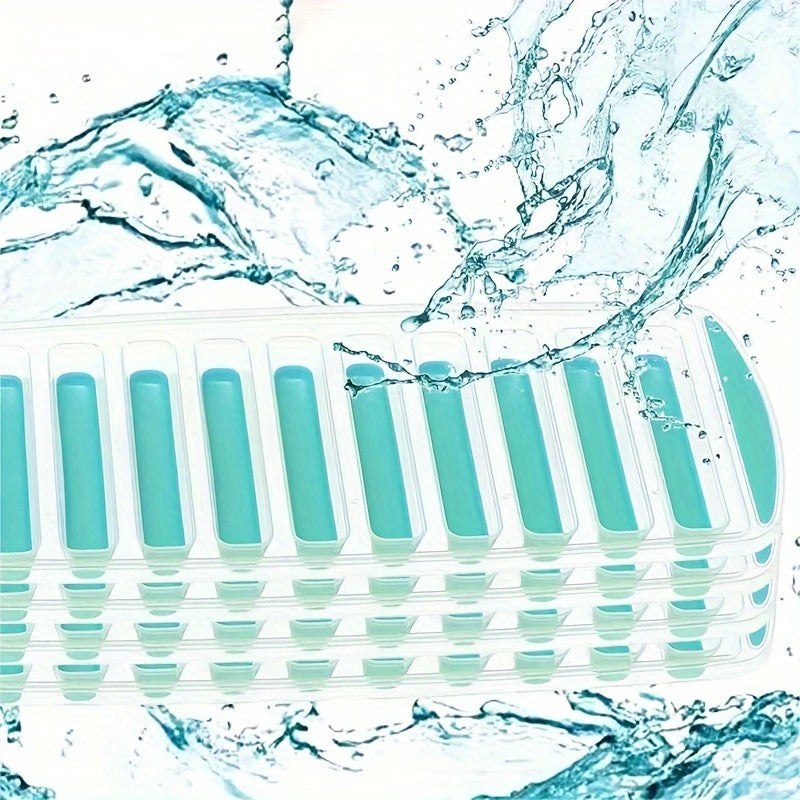 Bandeja de silicona flexible para hielo con fácil desmoldeo y apilable, de grado alimenticio PP