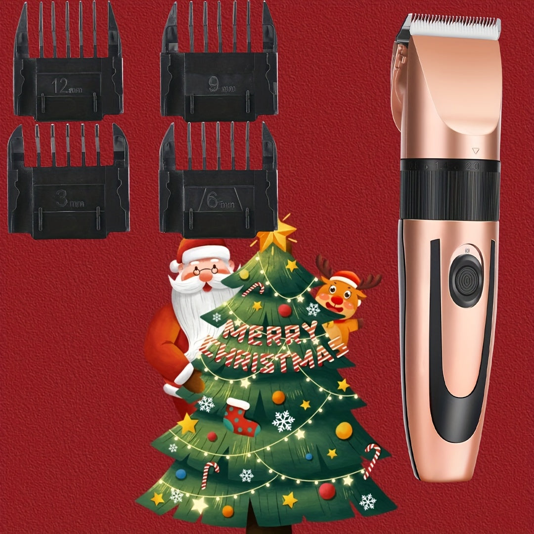 Rechargeable cordless men's haircut kit for home or salon use portable clippers