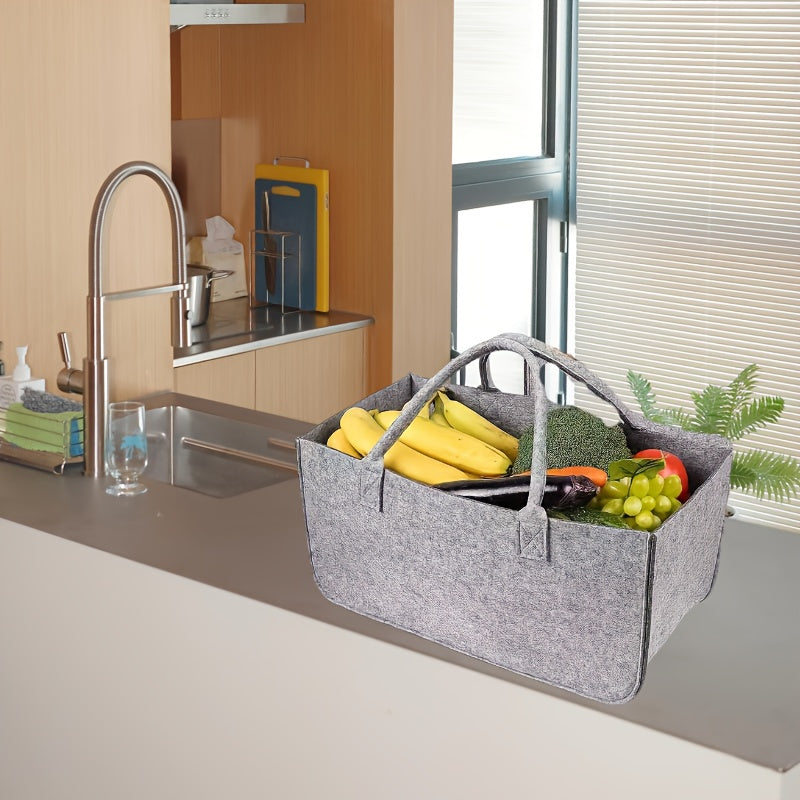 Durable Non-Woven Firewood Tote Bag Square Shape for Shopping Storage