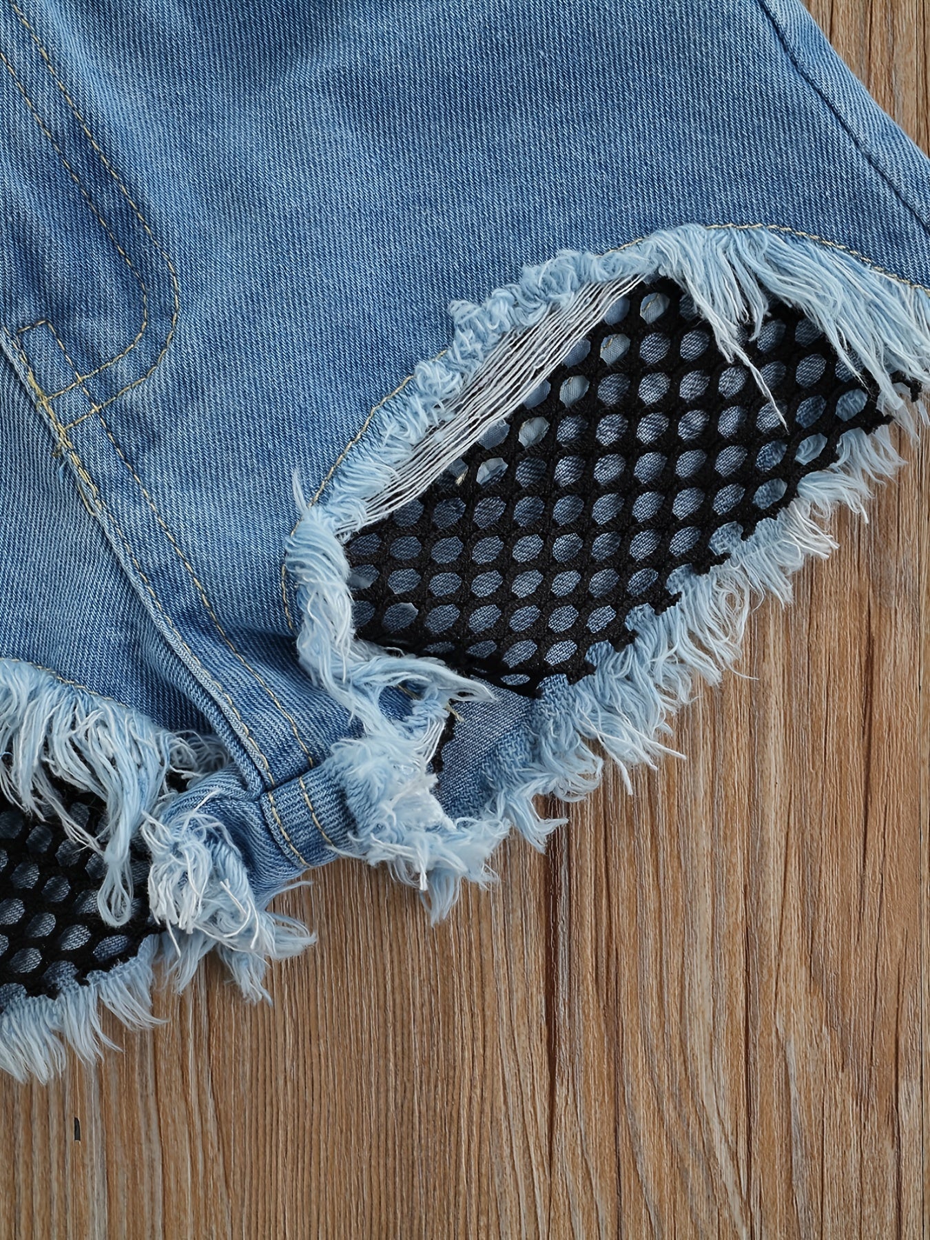 Baby Girls Summer Polka Dot Crop Top and Denim Shorts Set with Headband