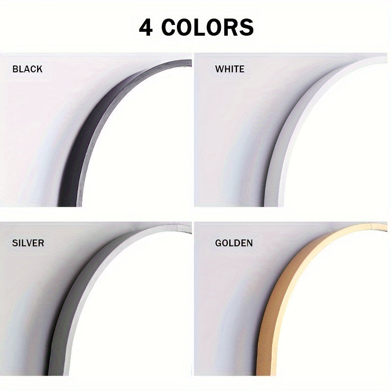 Arch-Shaped Wall-Mounted Makeup Mirror with Aluminum Frame Shatterproof