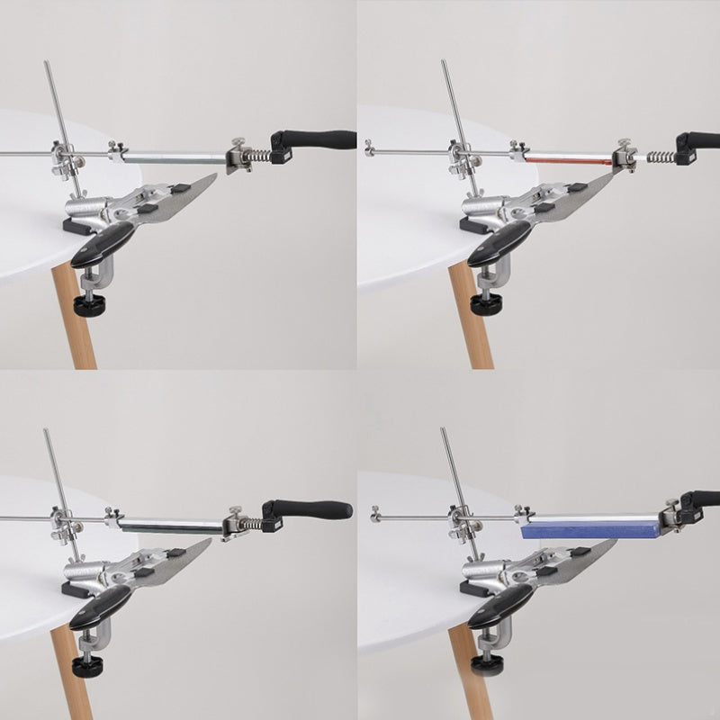 Burchakli maydalagich oshxona uchun pichoq, qaychi, kliplar va aksessuarlar uchun sarguzasht to'plami