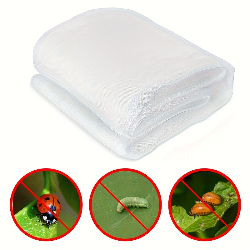 Bog hasharotlariga qarshi 60 tarmoqli HDPE shaffof hasharot to‘siq, o‘simliklar uchun