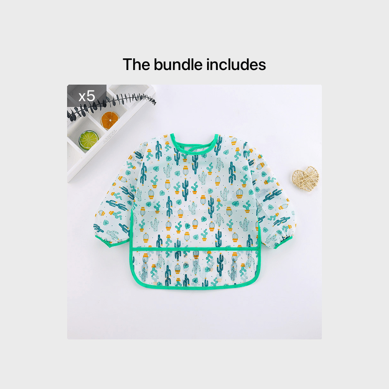 Waterproof Baby Bibs with Cartoon Animal Pattern for Christmas Halloween Thanksgiving