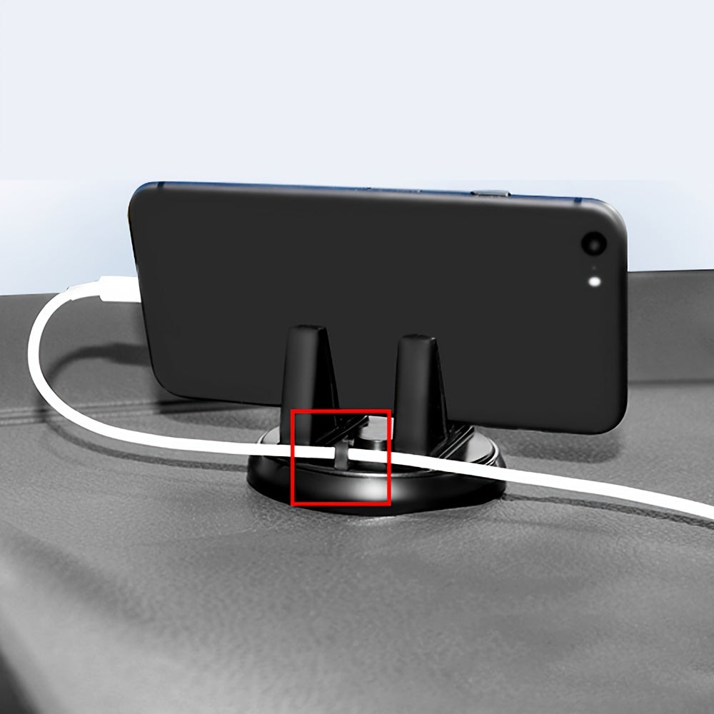 Car Phone Holder ABS Desktop 360 Rotation Anti Slip Car Navigation Mount