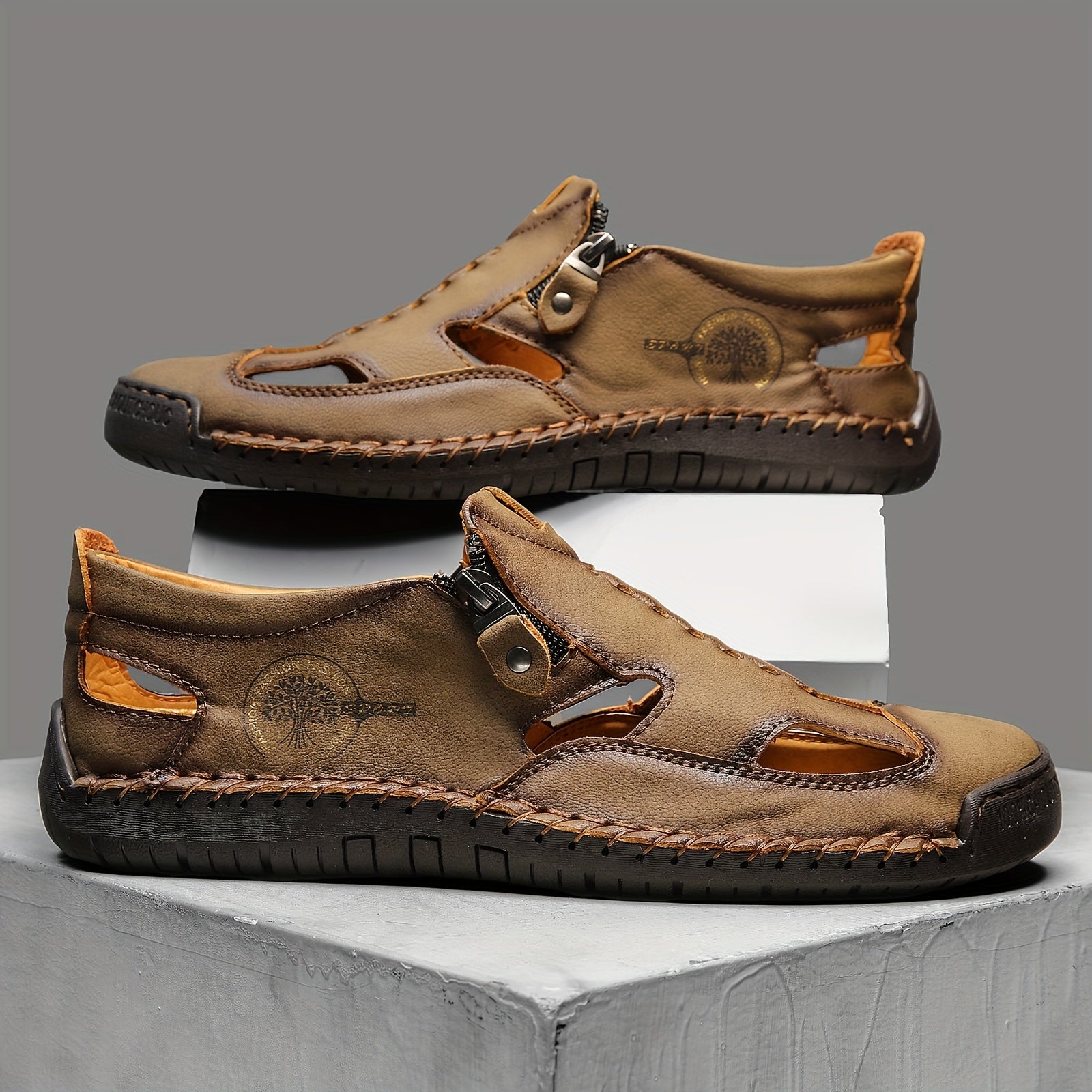 Sandalias transpirables para hombre de fácil puesta, antideslizantes, duraderas y para exteriores, ideales para agua