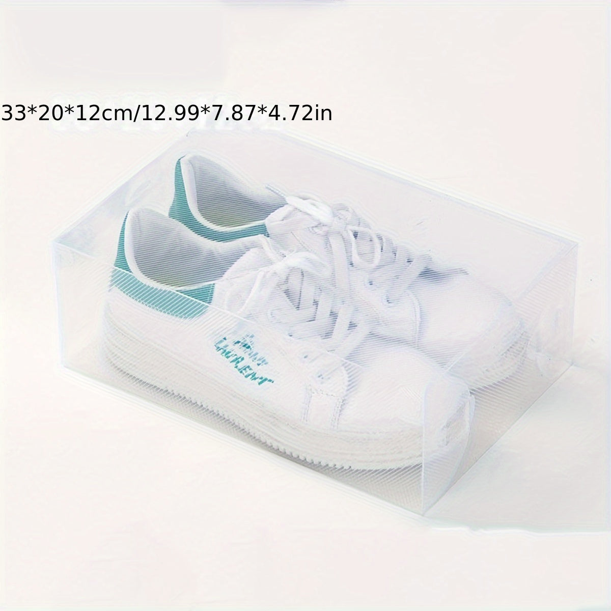 20-Pack Stackable Clear Plastic Shoe Storage Boxes with Flip Top Closure for Men and Women