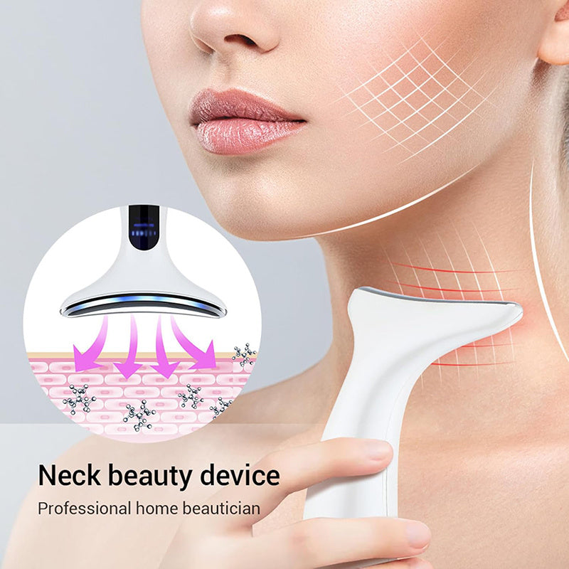 Facial Massager with LED Display USB Rechargeable Adjustable Intensity Multi-Functional Skincare Tool for Her