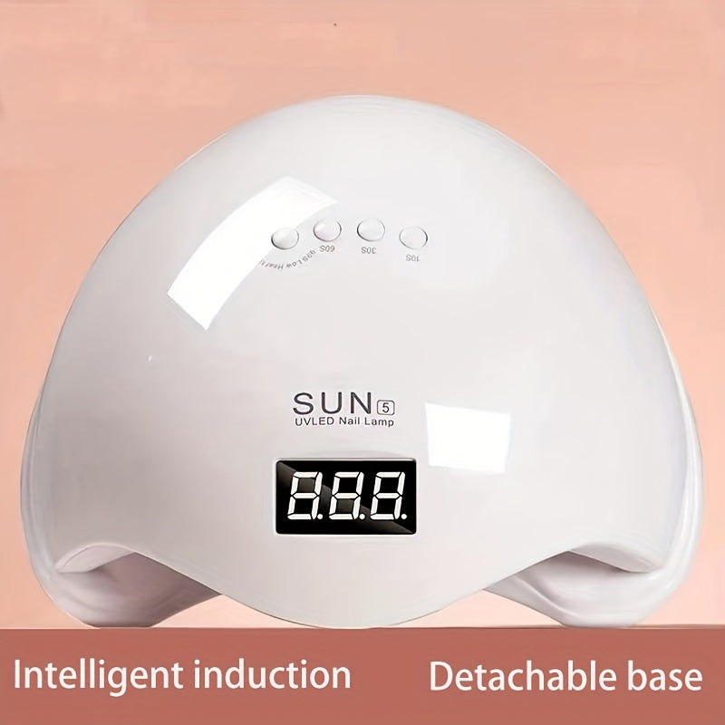 High-Power UV Nail Lamp with Digital Display Portable Gel Polish Curing Light
