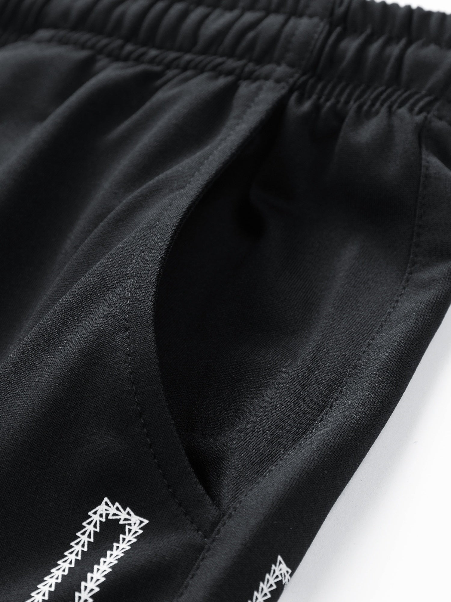 Men's Casual Outfit Geometric Line Pattern T-Shirt and Drawstring Jogger Pants