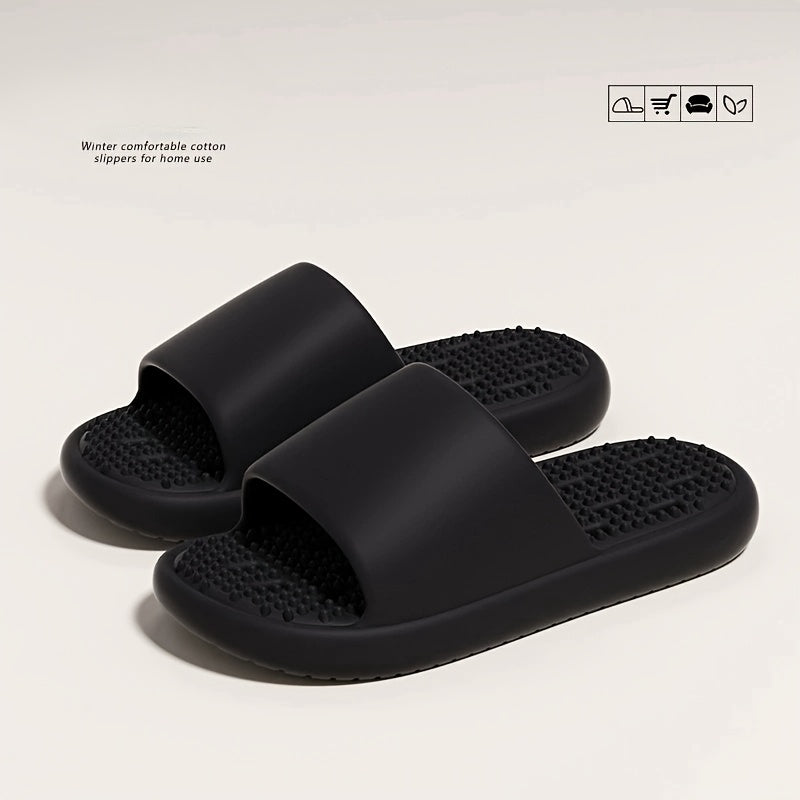 Unisex Breathable Massage Slippers for Home Indoor Use Quick-Drying Soles