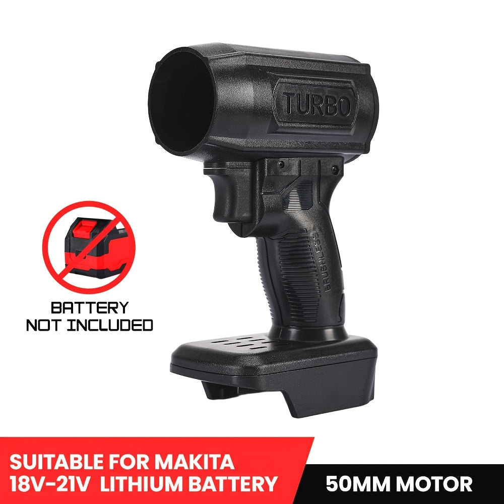 Soplador de aire portátil sin cable de 1300G, plástico ABS, alimentado por batería para tareas al aire libre