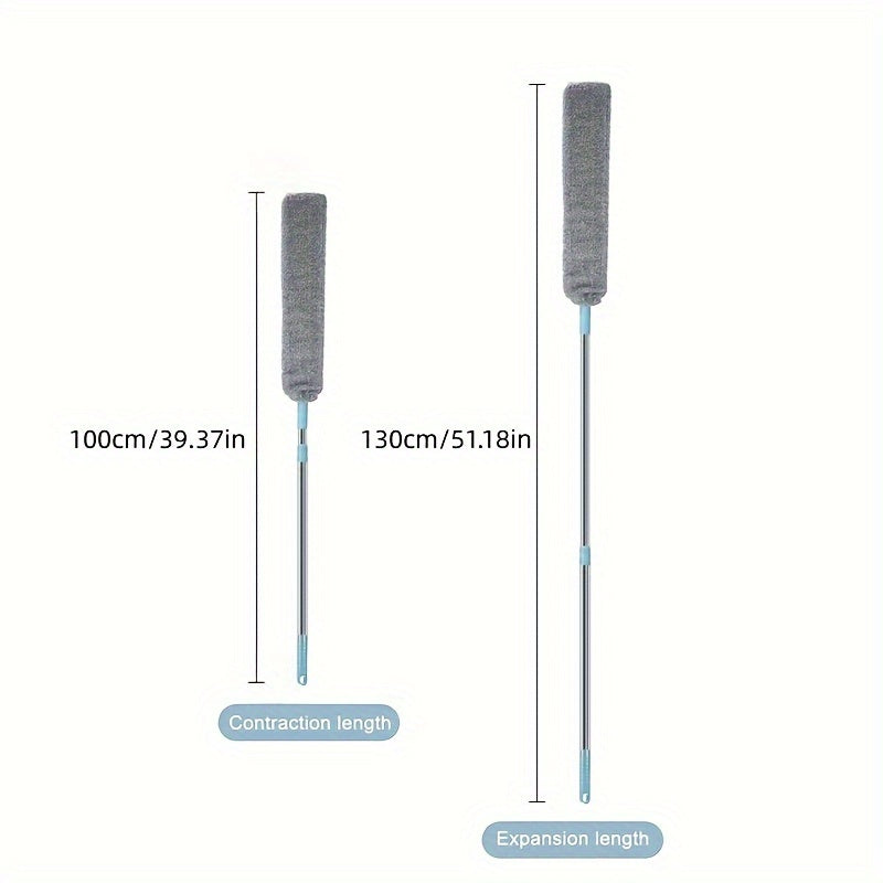 Tezkor tortiladigan chang tozalash tayoqchasi: shift, yotoq, divan va polni tozalash uchun uzoq masofa - batareyaga ehtiyoj yo'q.