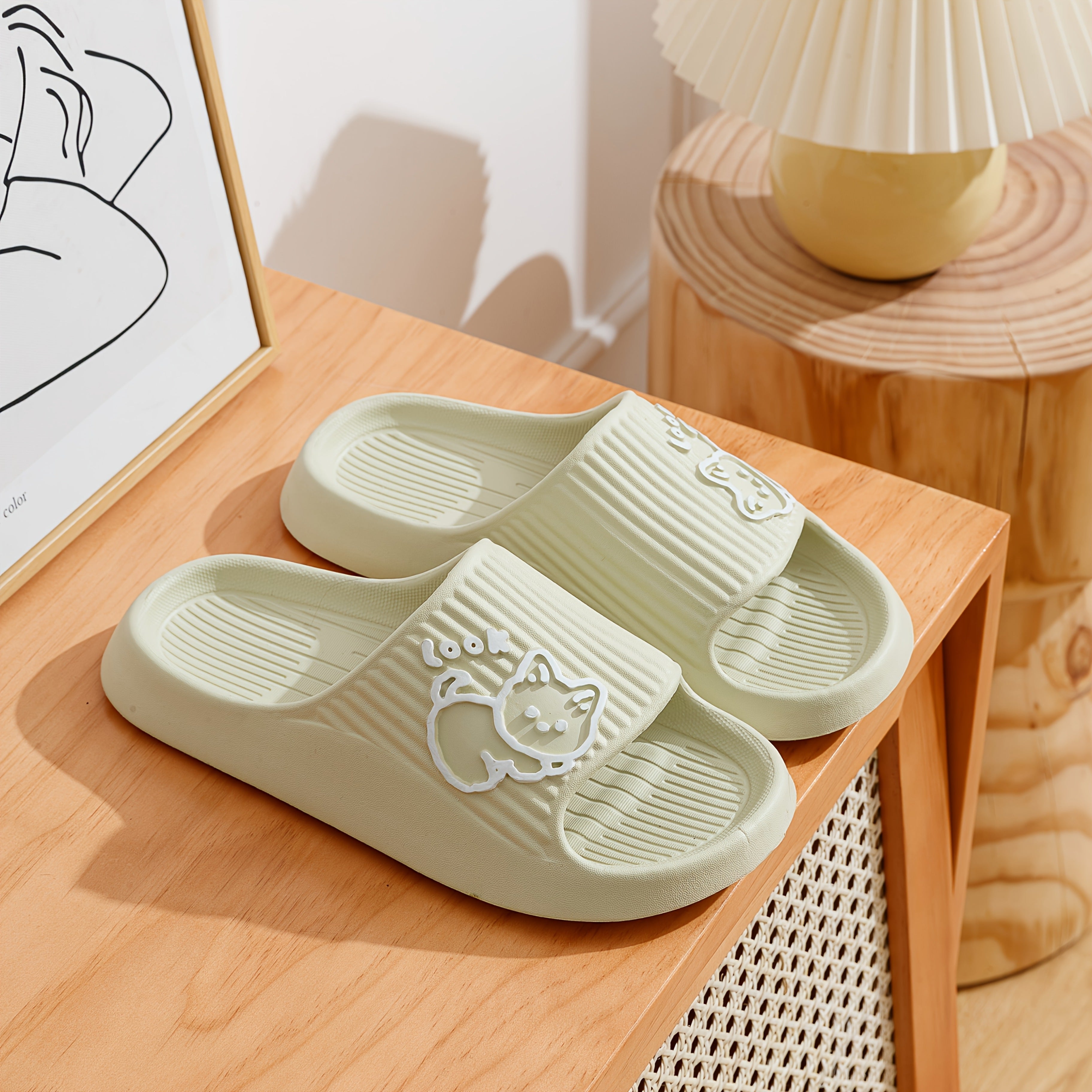 Qizlar uchun yozgi nafas oladigan ichki chanoq poyabzal, qulay slayd sandal