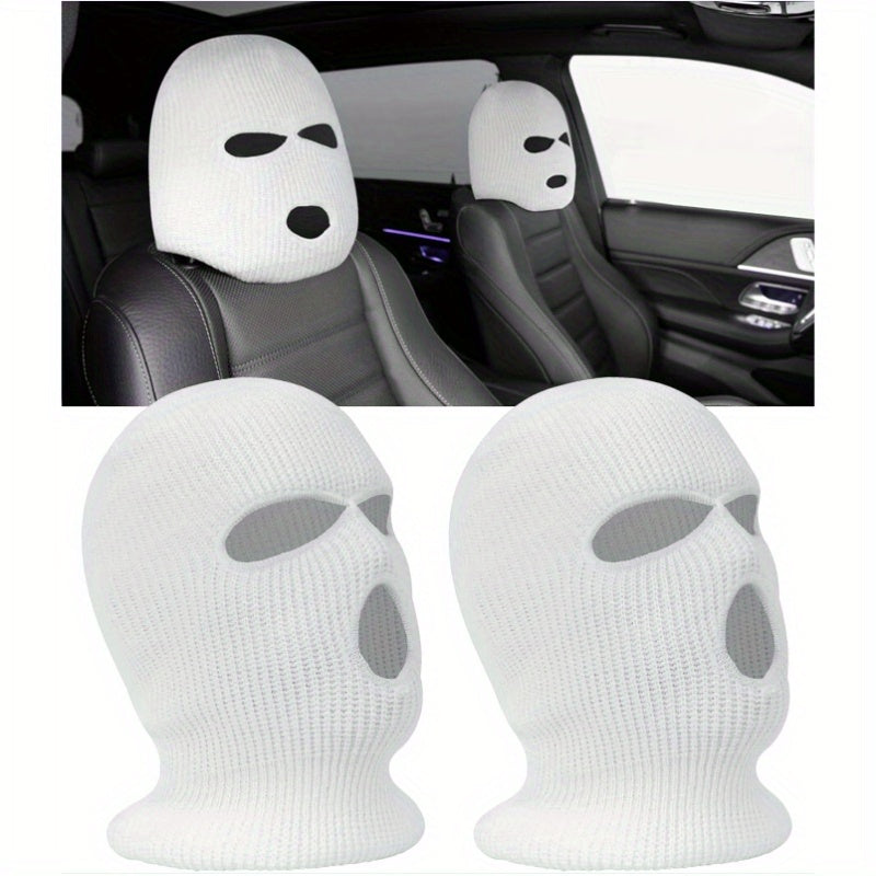 Universal Car Headrest Cover Acrylic Fiber Elastic Protector for Cars SUVs