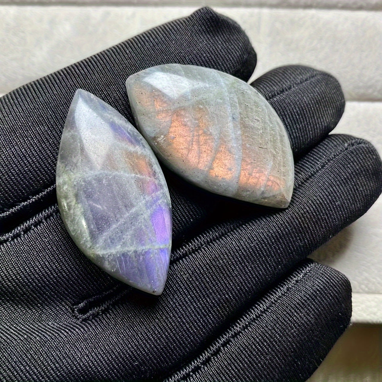 Two-Thirds Pieces Natural Purple Light Amethyst Gemstones Polished for Jewelry Making