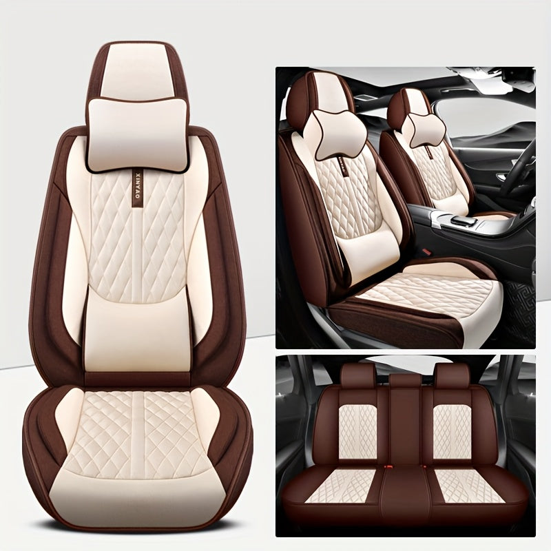 All-Season Polyester Car Seat Covers Waterproof Durable Easy to Clean