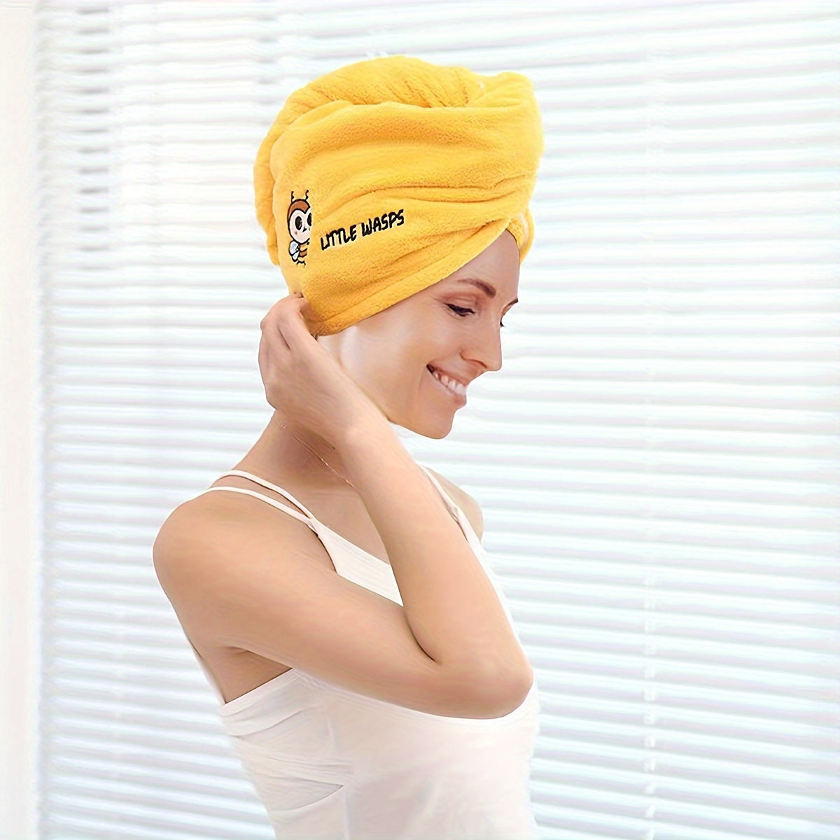 Dry Hair Towel for Ladies Super Absorbent Lightweight with Headscarf Hat