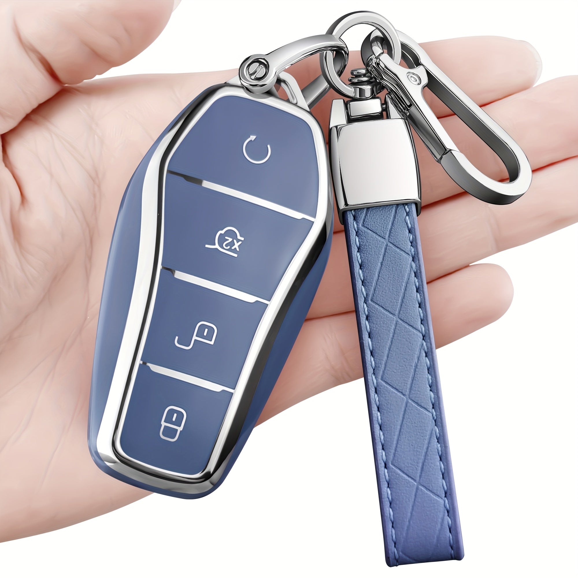 Car Key Cover TPU for EV Remote Key Ring Holders 2018-2022