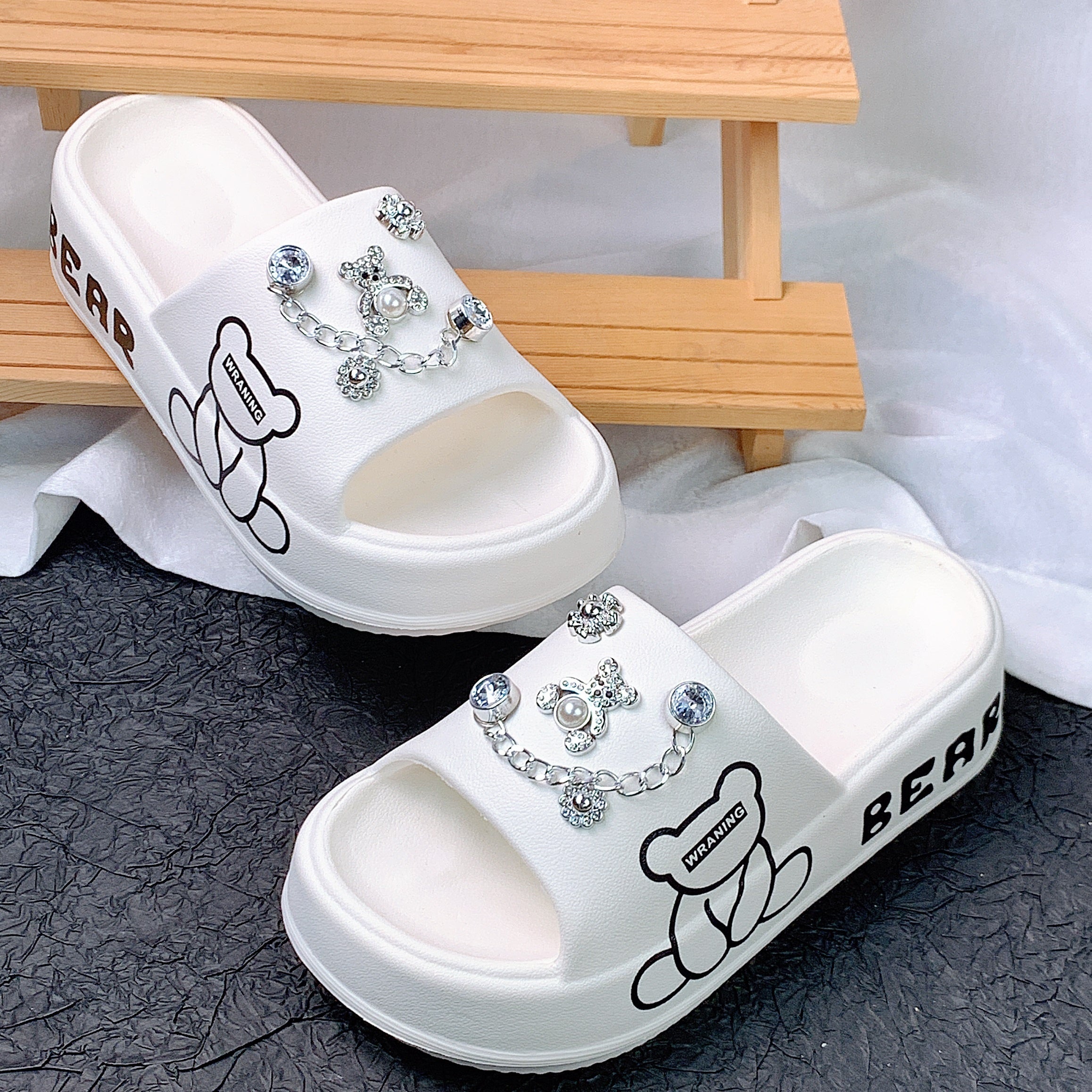 Women's Slip-On Summer Sandals Open Toe Comfortable Slip-On Slides