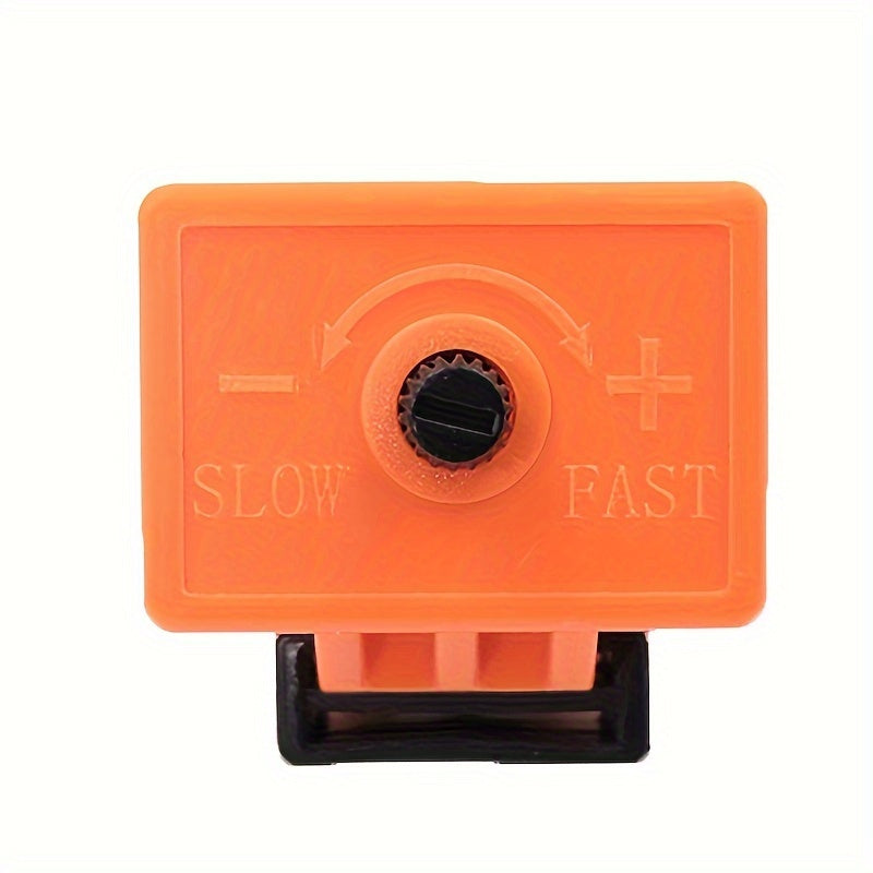 Relé de motocicleta LED ajustable de 2 pines, duradero, con terminales de ABS naranja y negro