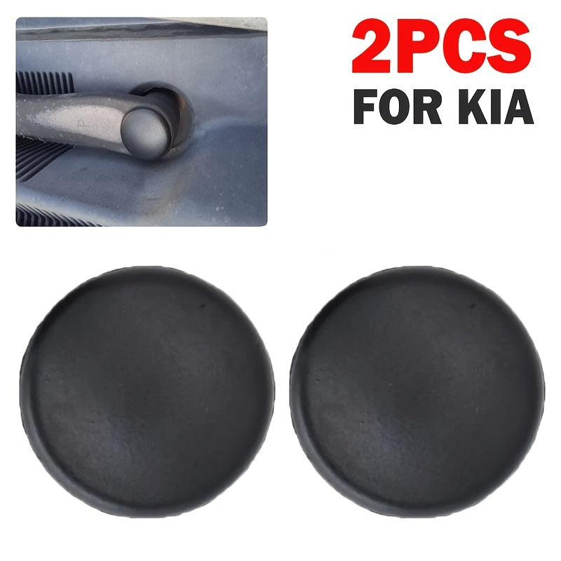 2X Cubierta de tuerca de brazo de lavado de limpiaparabrisas delantero para coche Kia Hyundai piezas pequeñas