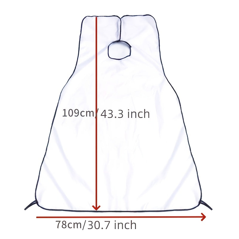 Men's Beard Trimming Apron with Suction Cup Fixing Device for Easy Clean-Up