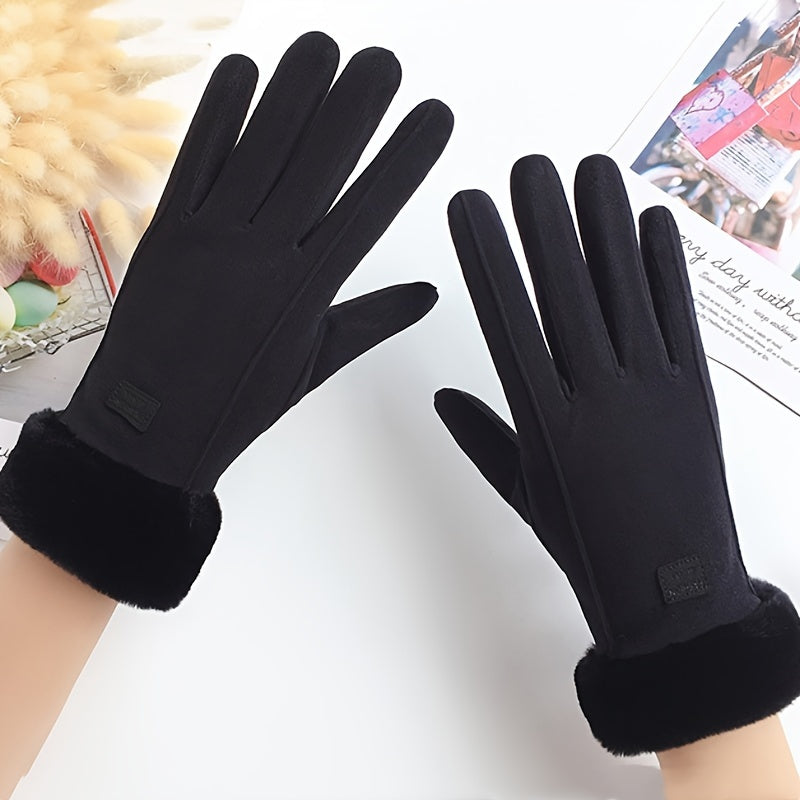 Women's Cashmere Touchscreen Gloves Insulated Warm Ski Snowboarding Outdoor