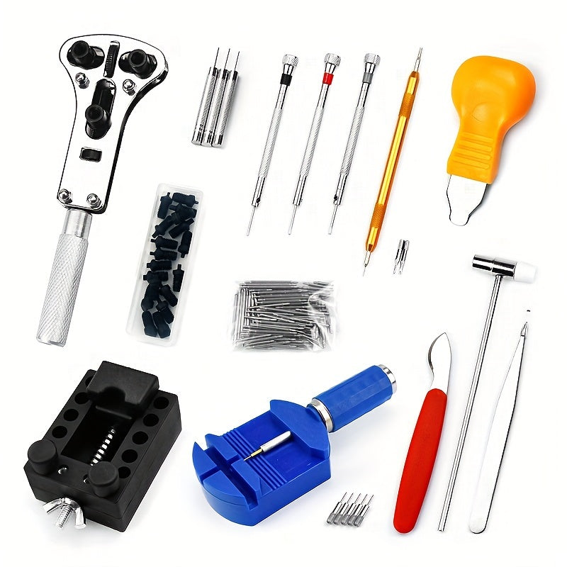 147 Watch Repair Tools Set with Case Opener Spring Bar Tool and Battery Replacement