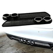 Universal Car Exhaust Grille Fake Decoration Pipe Air Port Chrome Finish