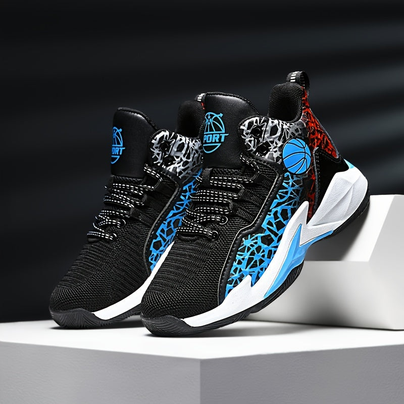 Kids Basketball Shoes Breathable Lightweight Casual Sneakers for Boys and Girls