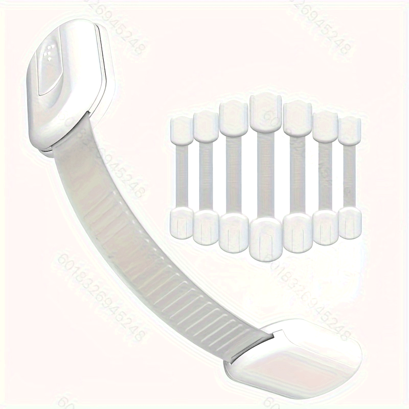 Cerraduras de seguridad a prueba de niños para armarios, cajones y electrodomésticos, blanco, paquete de 8